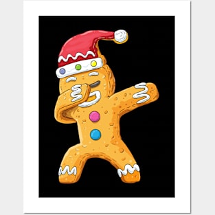 Dabbing gingerbread Dab Christmas cookies funny Baker Posters and Art